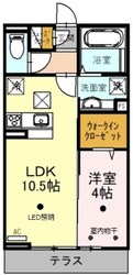 スカイブルー Cの物件間取画像